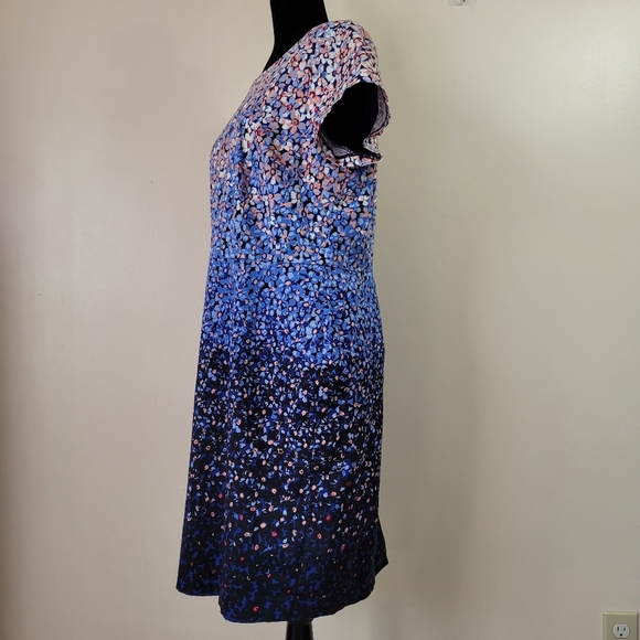Talbots Dress short sleeve navy multy color size 16p - Picture 4 of 9